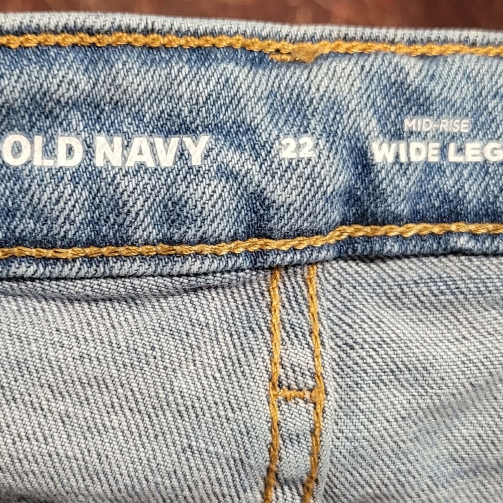 Old Navy Maren High-Waisted Sky-Hi Wide-Leg Jeans Size 22 (Waist-44") - Picture 7 of 9